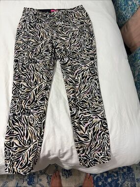 Lilly Pulitzer Multi-Color Zebra Print Pants